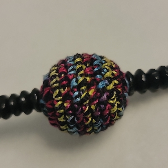 Bohemian handmade crochet necklace - Picture 3 of 6